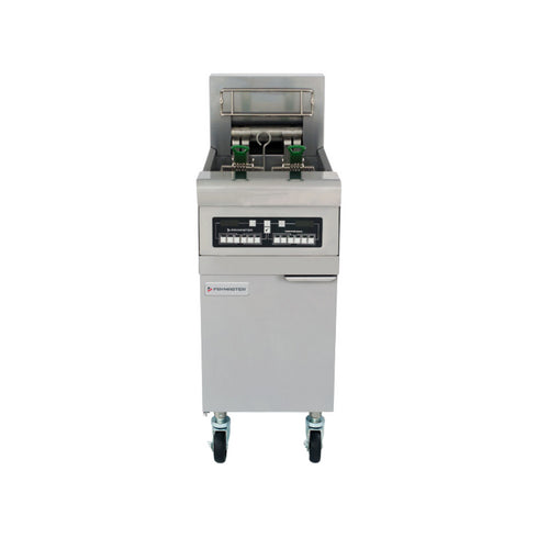 Friteuse électrique haut rendement 1 cuve de 25 litres avec relevage automatique des paniers avec computer - 50 Kg/h - 22 kW